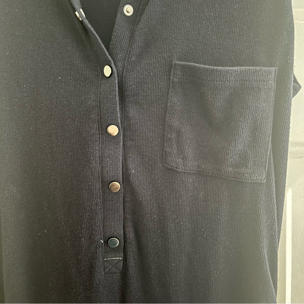 Athleta Navy Ribbed Sleeveless Maxi Dress - Picture 4 of 6